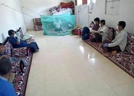 تصویرِ عیادت عجیب از یک بیمار کرونایی