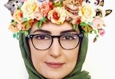 رویش گل و گربه روی سر خانم بازیگر!

