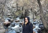 گردش شبنم قلی خانی در طبیعت درکه +عکس